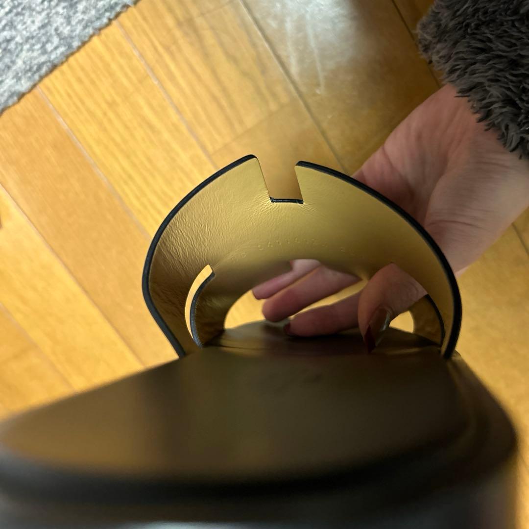 HERMES エルメス メンズサンダル イズミール ブラック　26/41