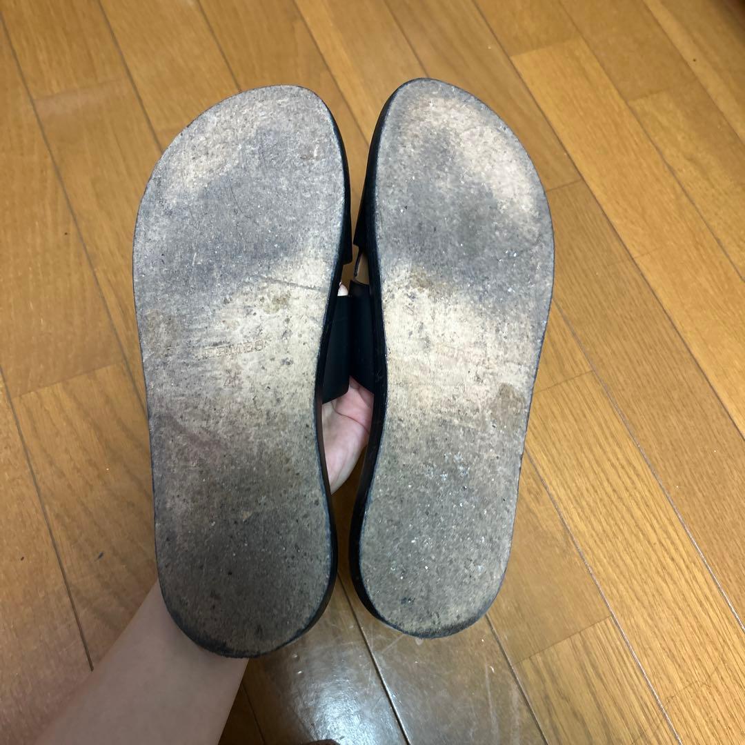 HERMES エルメス メンズサンダル イズミール ブラック　26/41