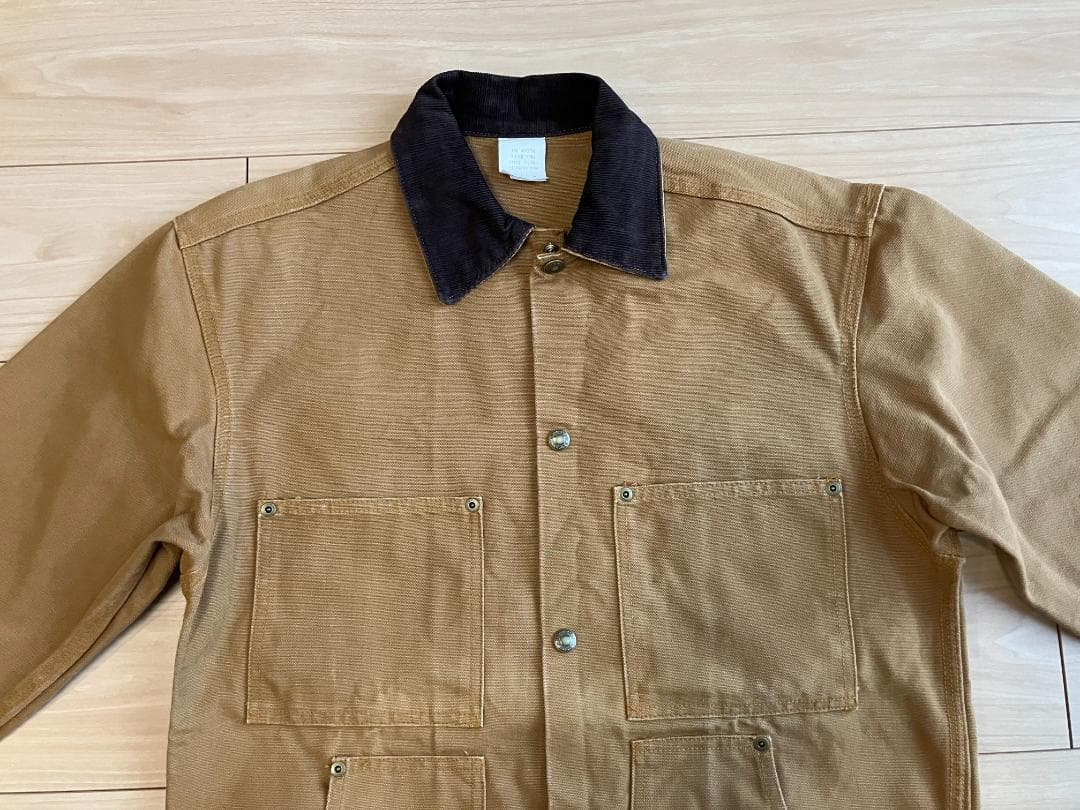 70s　ガンホー？　米国製　ブラウンダック・カバーオールジャケット　M