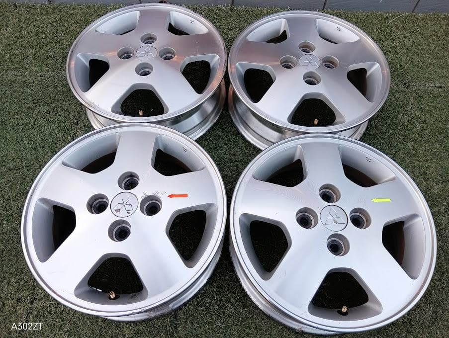 三菱 14インチ ミツビシ純正 EK ワゴン【富山】ミニカ 中古 アルミ 4本