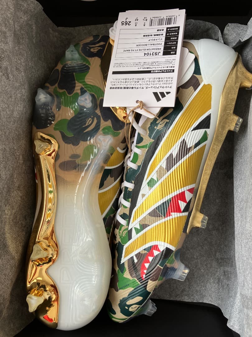 BAPE × adidas プレデターエリートFG 26.5
