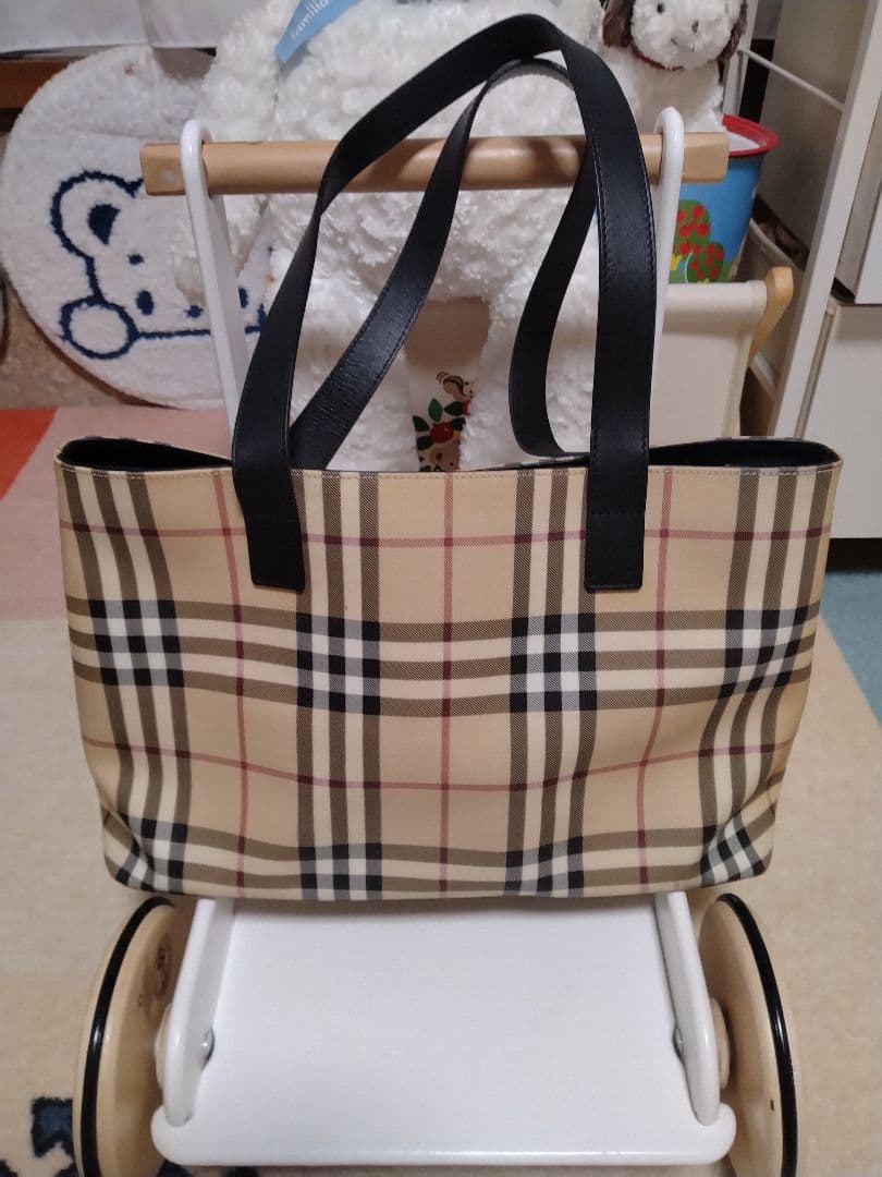 Burberry バーバリーロンドン トートバッグ ノバチェック トートバッグ