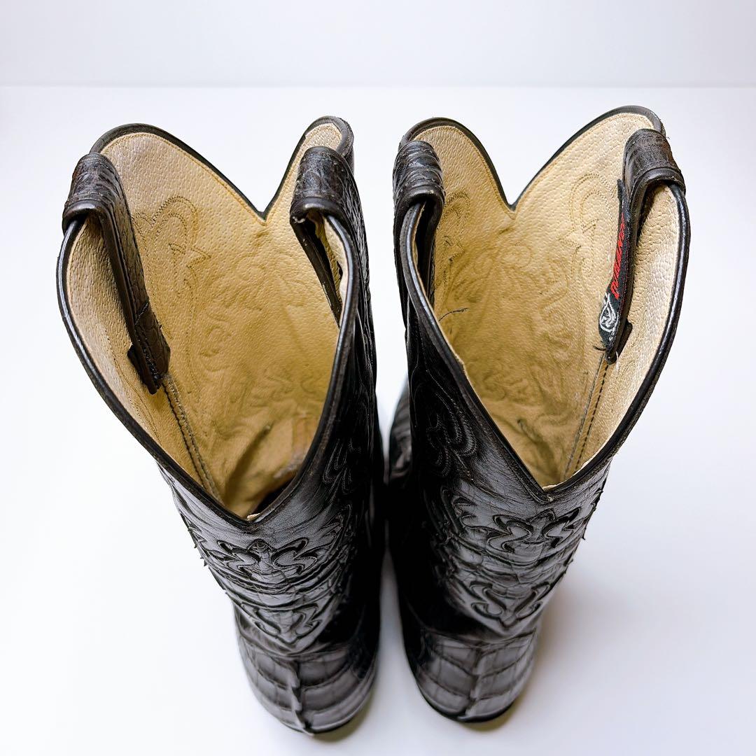 DURANGO　ウエスタンブーツ　黒　ヴィンテージ　27.5cm クロコ
