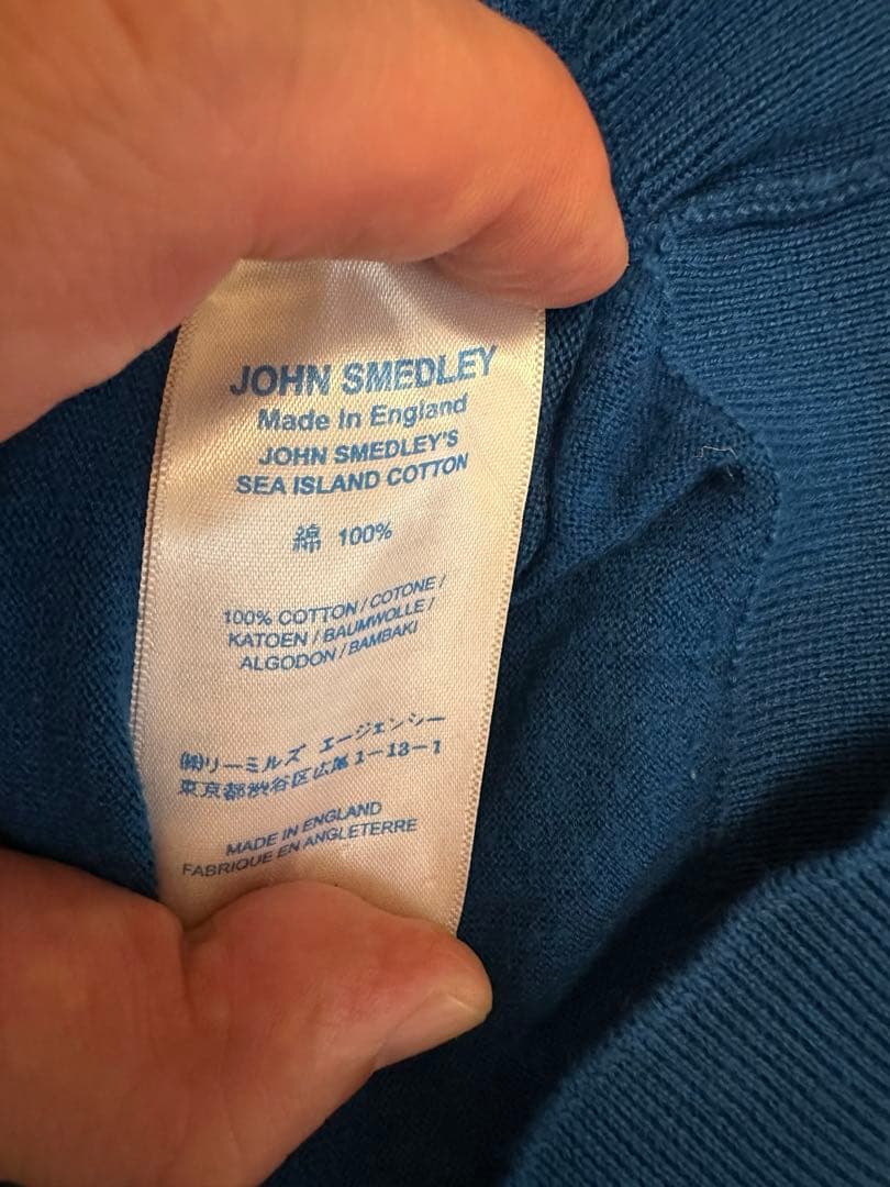 ジョンスメドレー　シーアイランドコットンポロシャツ