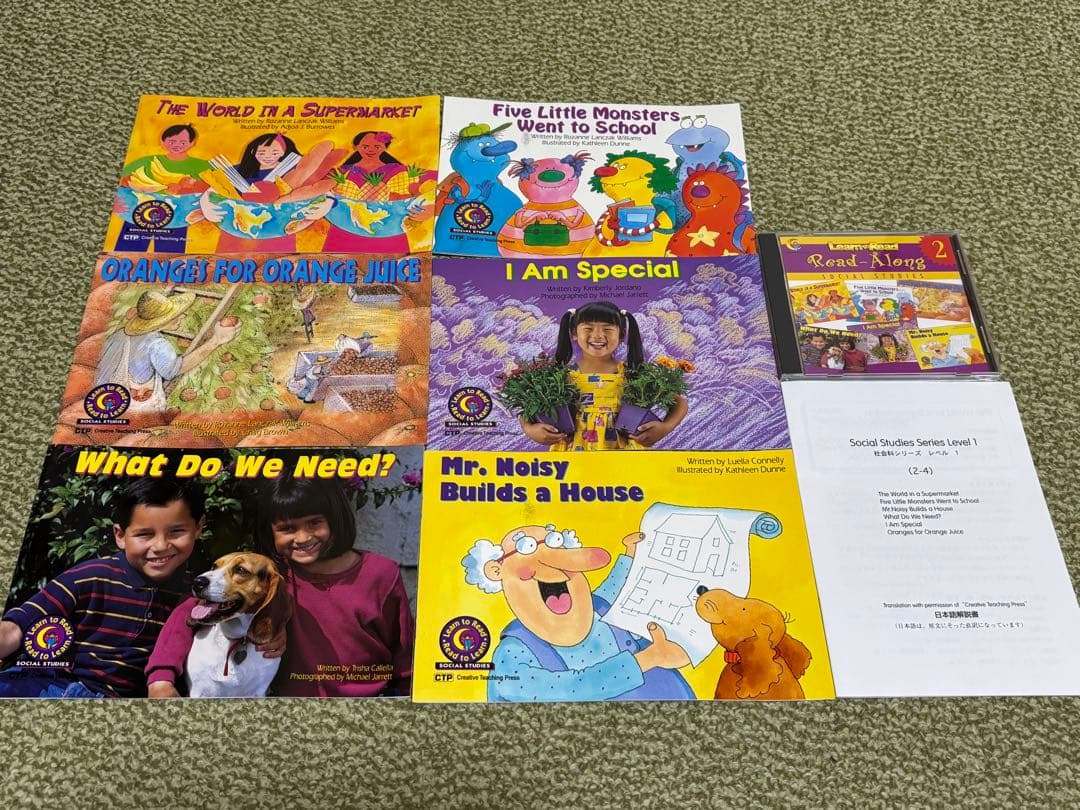 英語教材 CTP Level 1日本語解説付◇英語絵本 36冊+CD8枚