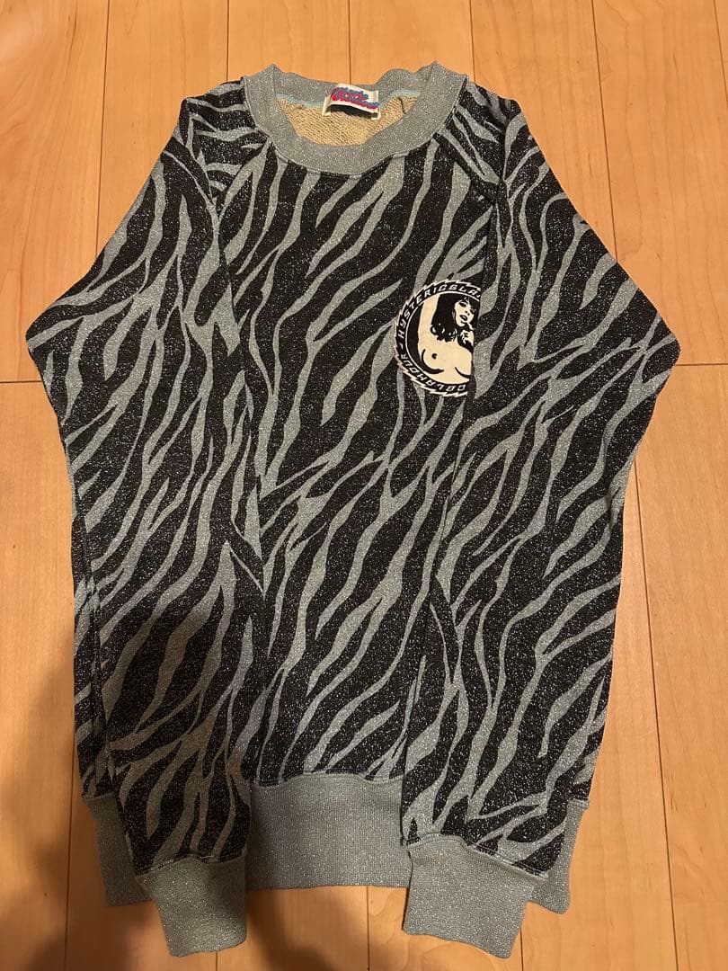 HYSTERIC GLAMOUR〈ゼブラ柄ラメトレーナー 90s 初期