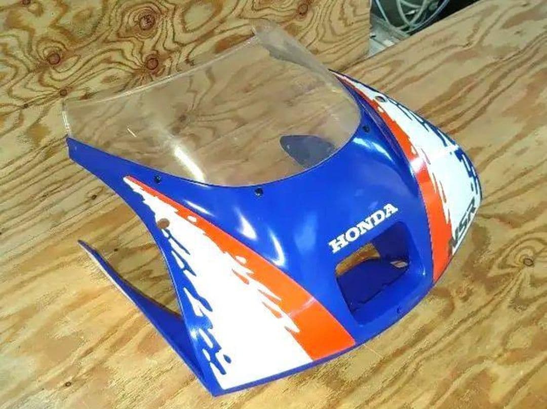 `92ホンダ NSR 80 カウルセット《アッパー〔中古〕+サイド左右〔新品〕》