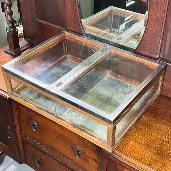 ビンテージ　卓上ショーケース　ガラスケース　コレクションケース