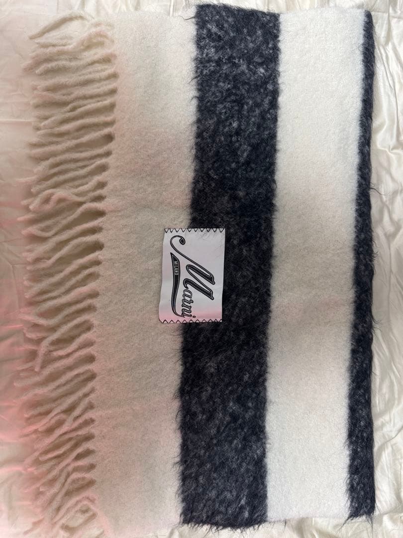秋冬　MARNI マルニ　ラベルロゴ　モヘアマフラー