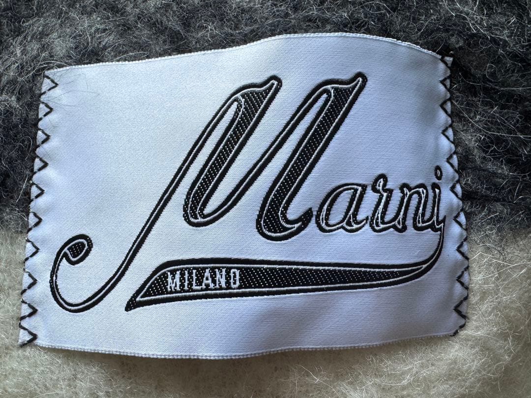 秋冬　MARNI マルニ　ラベルロゴ　モヘアマフラー