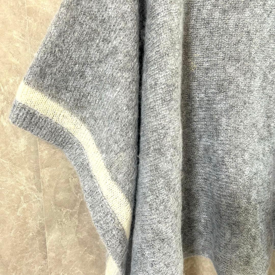 45R ウールニットポンチョ