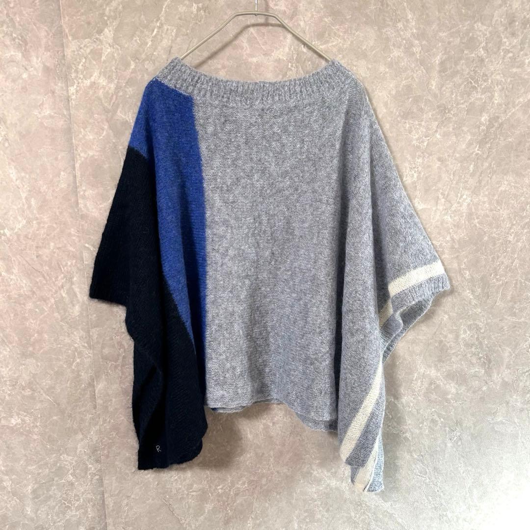 45R ウールニットポンチョ