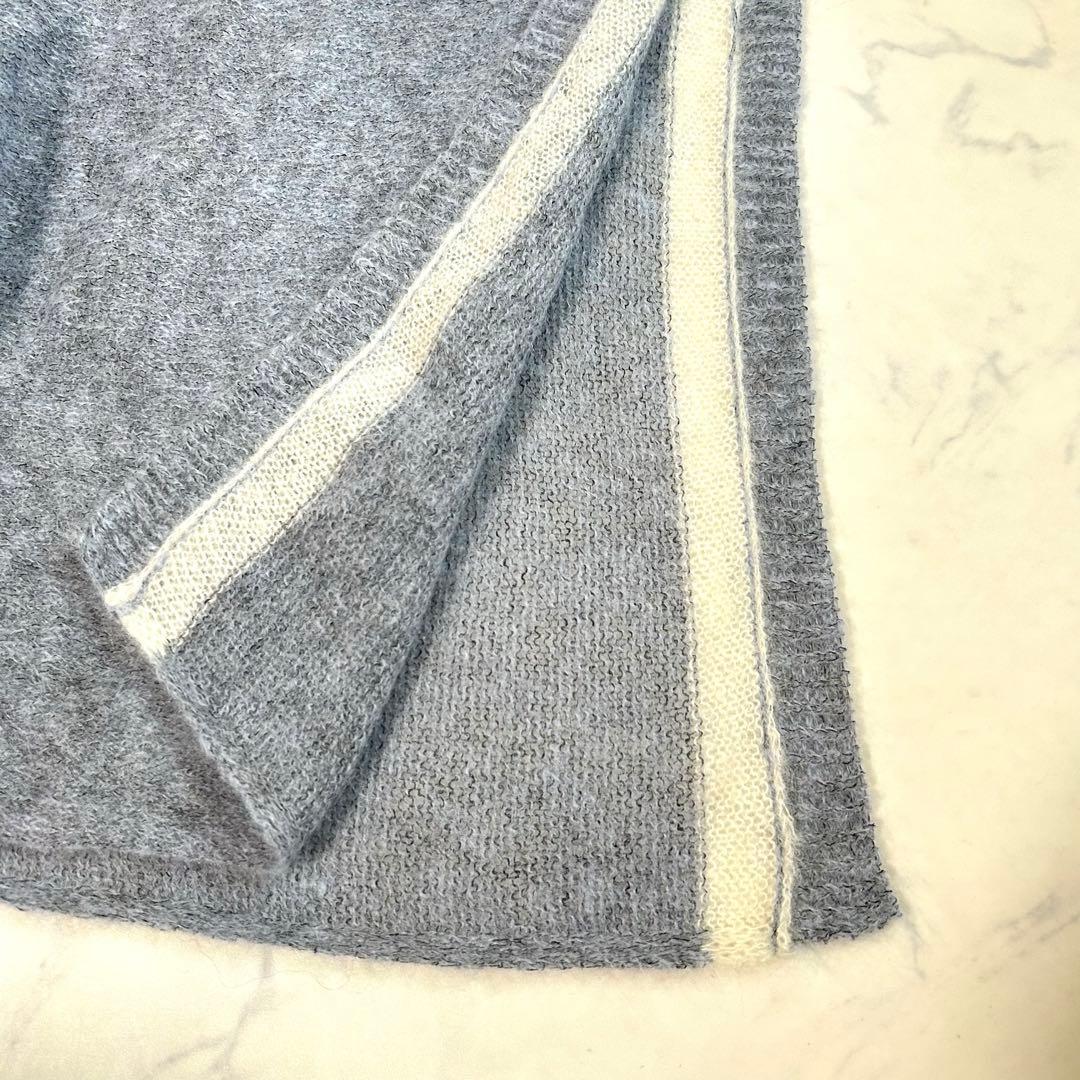 45R ウールニットポンチョ