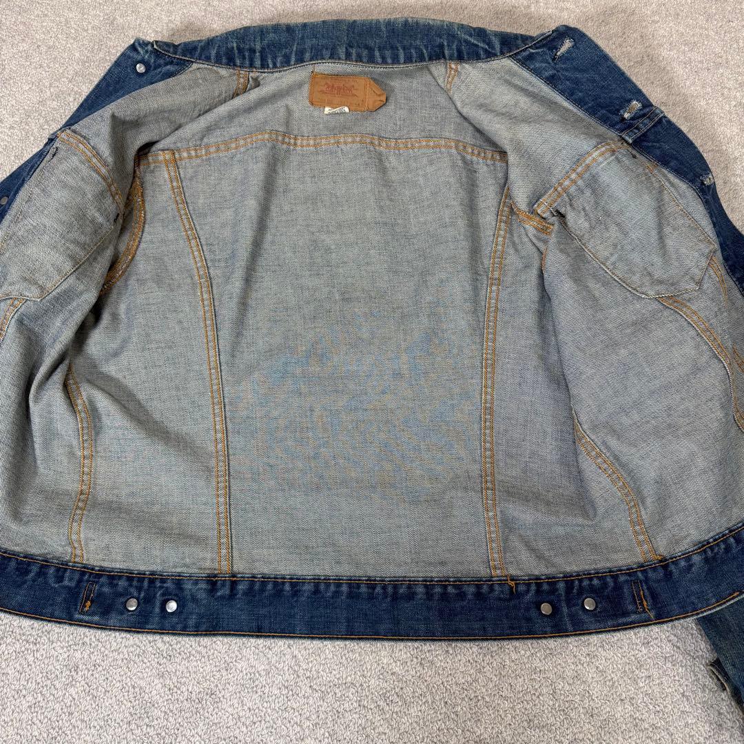 70505 BIG E サイズ44縮み 刻印529 ケアタグ デニムジャケット