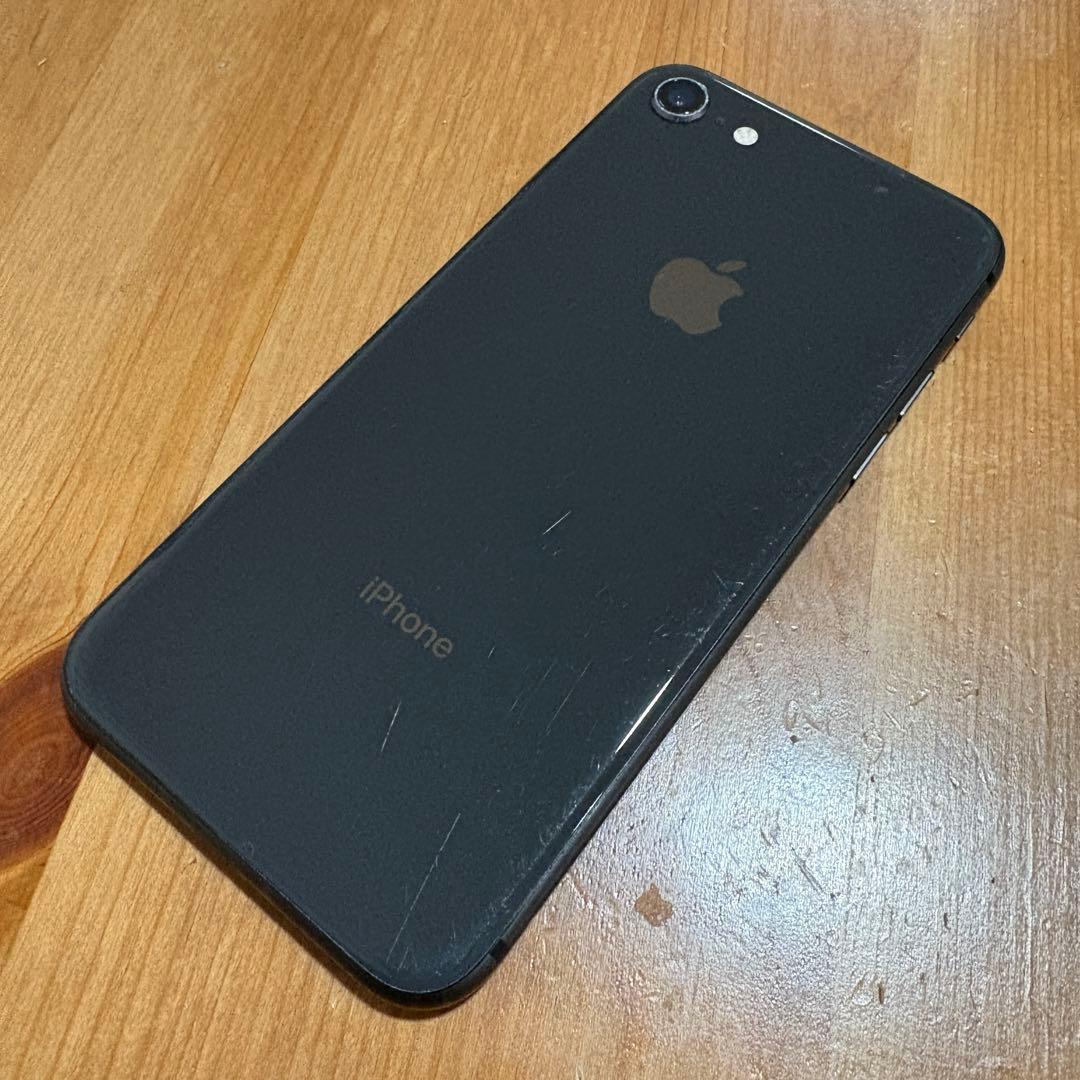 iPhone8 64GB スペースグレイ SIMロックなし バッテリー100%