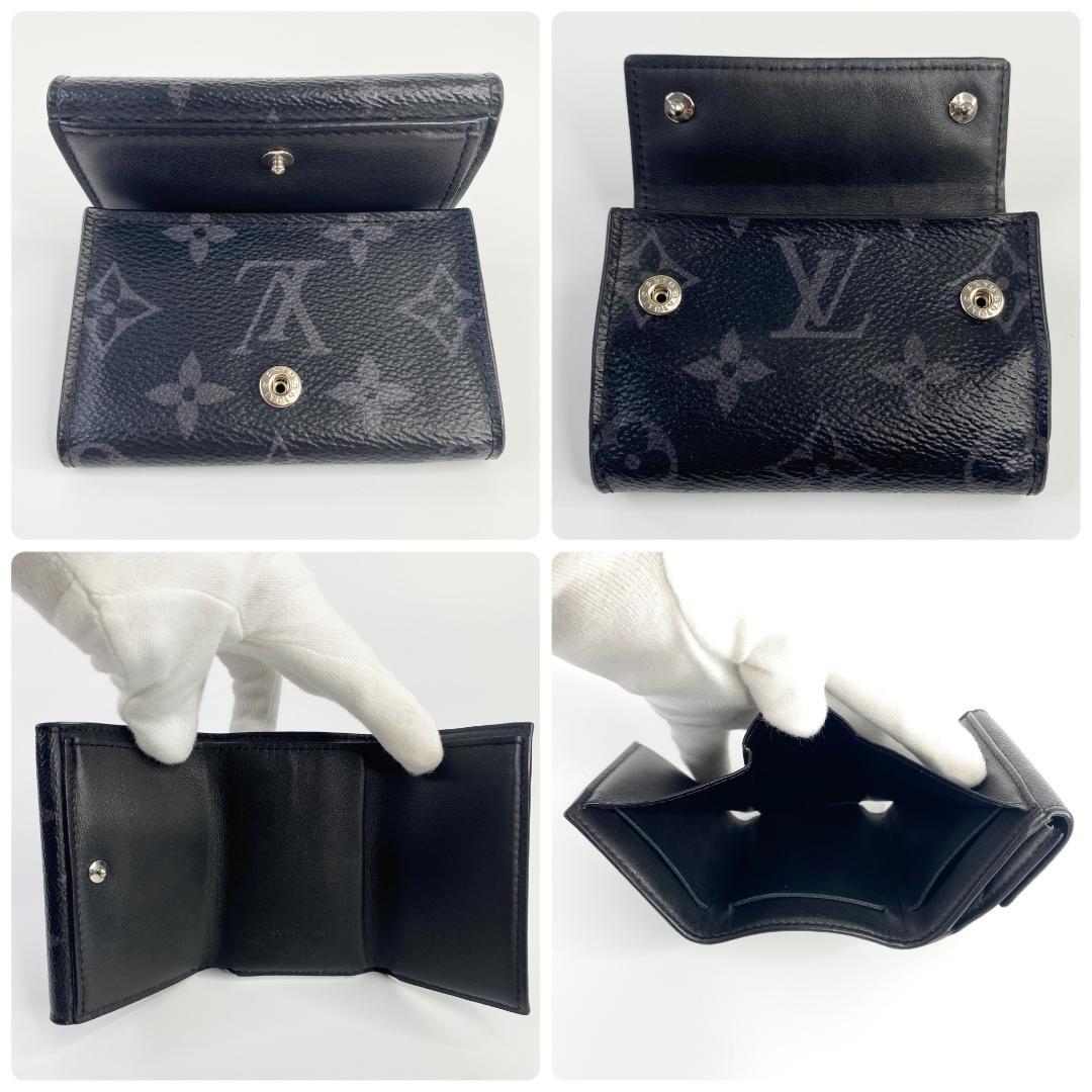 ルイヴィトン 折り財布 ディスカバリーコンパクト モノグラム エクリプス