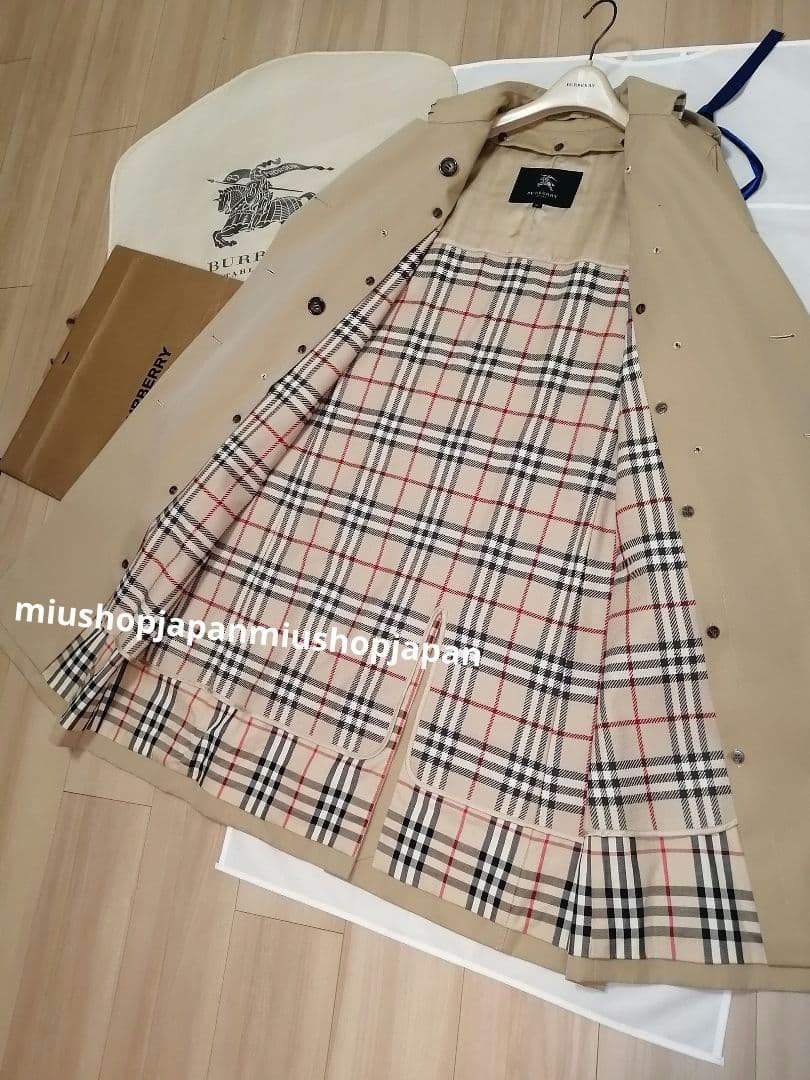 本物上質●46サイズ　バーバリー　BURBERRY　LONDON　トレンチコート