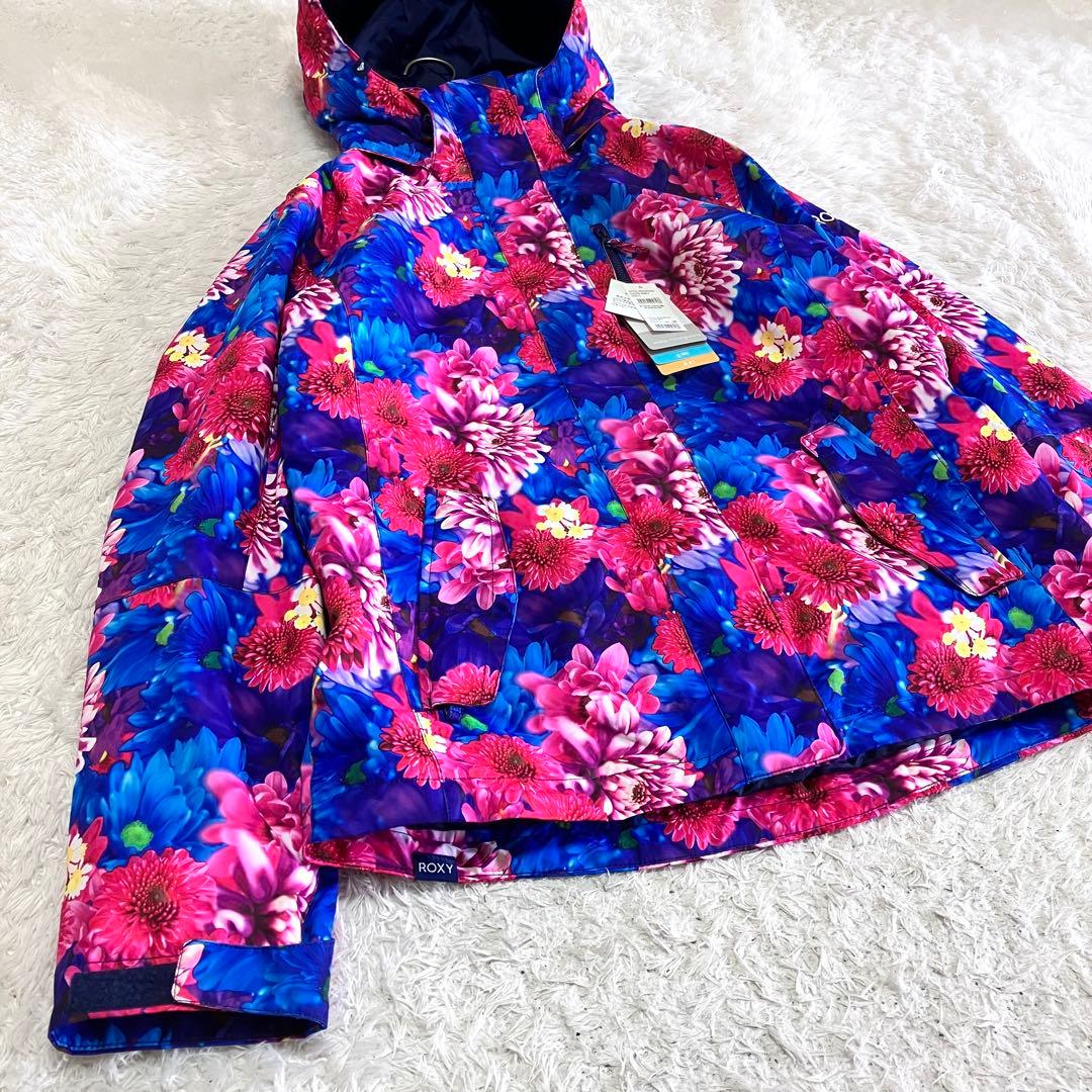 未使用 タグ付き ROXY 蜷川実花 コラボ スノージャケット 花柄 L