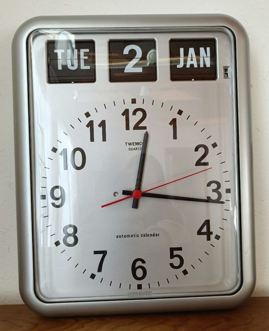 TWEMCO　トゥエンコ　 BQ-12　シルバー　掛け時計　時計　クロック