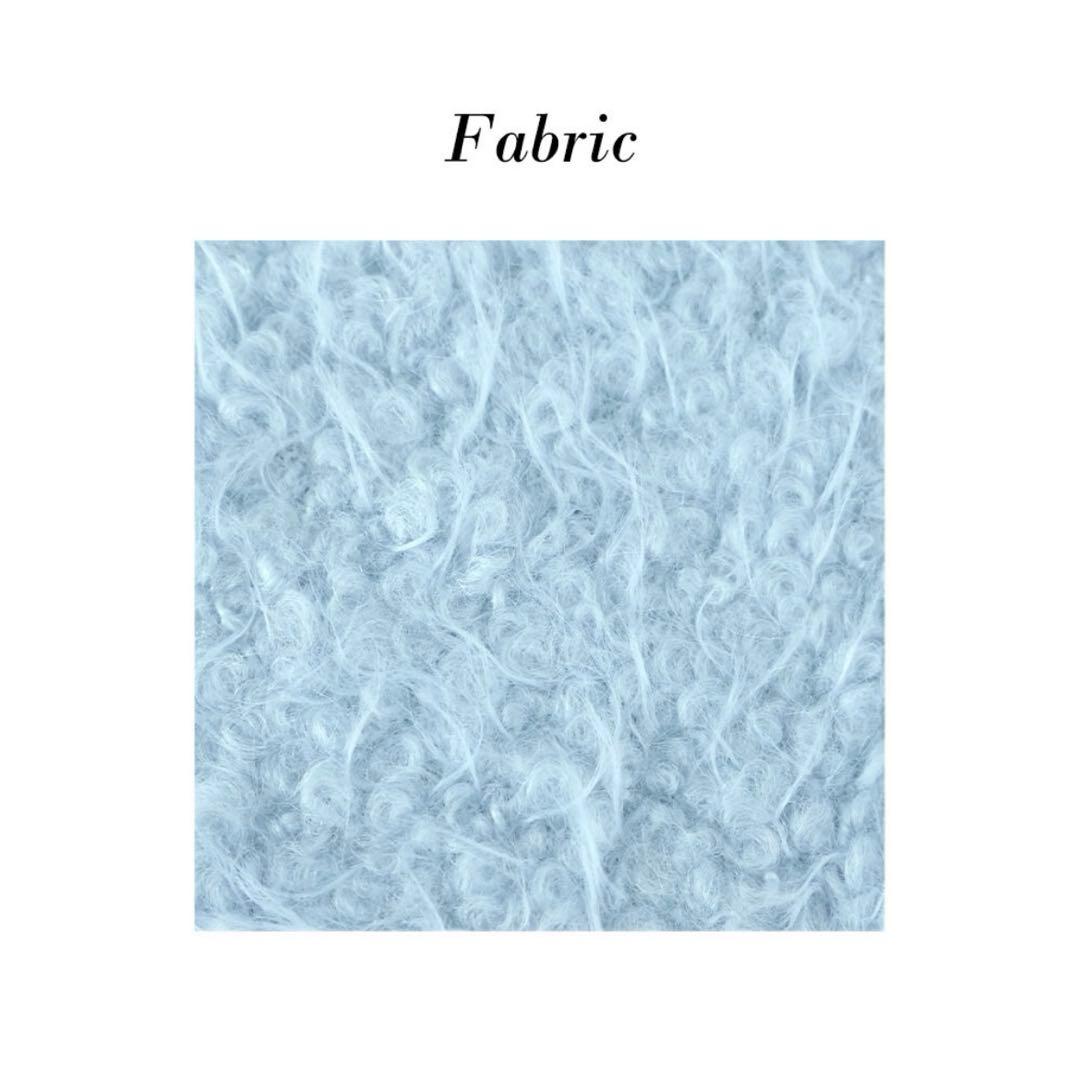 NUGU FRENCH AUBE ウールブークレハーフ冬 カラーコート