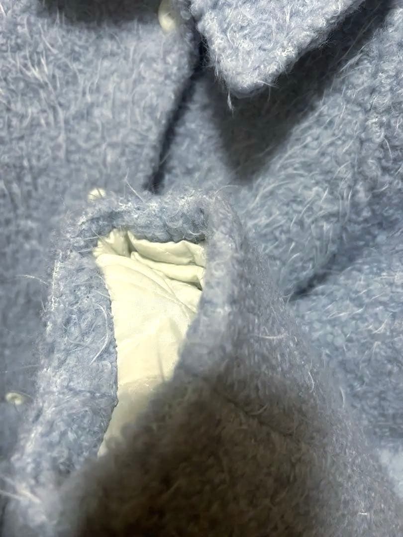 NUGU FRENCH AUBE ウールブークレハーフ冬 カラーコート