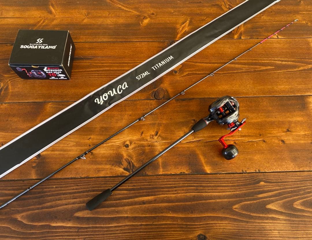 釣り竿セット　1.7M ジギングロッド　ジギングリール　C572ML 船釣り