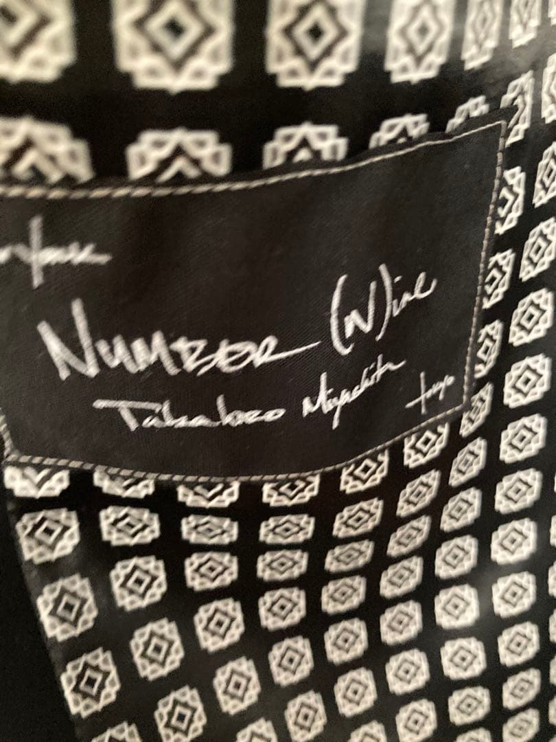 名作　ナンバーナイン　カットオフ　テーラードジャケット　ベスト　ノースリーブ