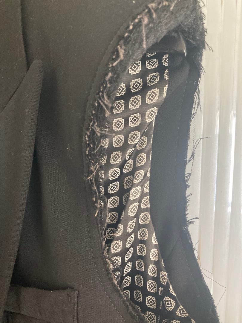 名作　ナンバーナイン　カットオフ　テーラードジャケット　ベスト　ノースリーブ