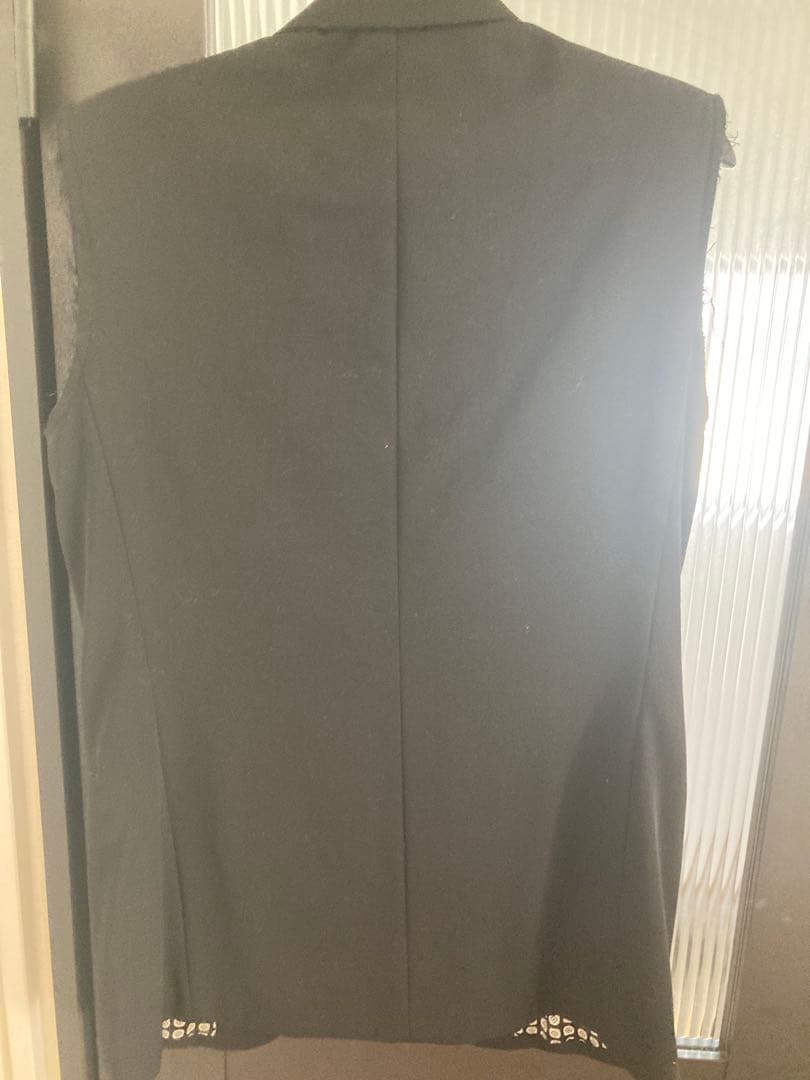 名作　ナンバーナイン　カットオフ　テーラードジャケット　ベスト　ノースリーブ