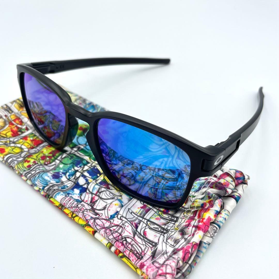 オークリー OAKLEY サングラス LATCH ラッチ マットブラック ブルー