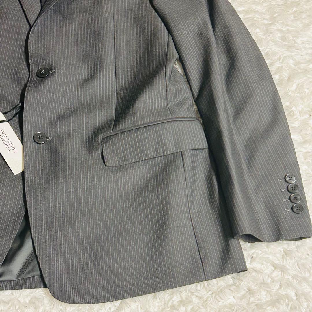 【新品未使用】ヴェルサーチェコレクション スーツ セットアップ グレー 48 M