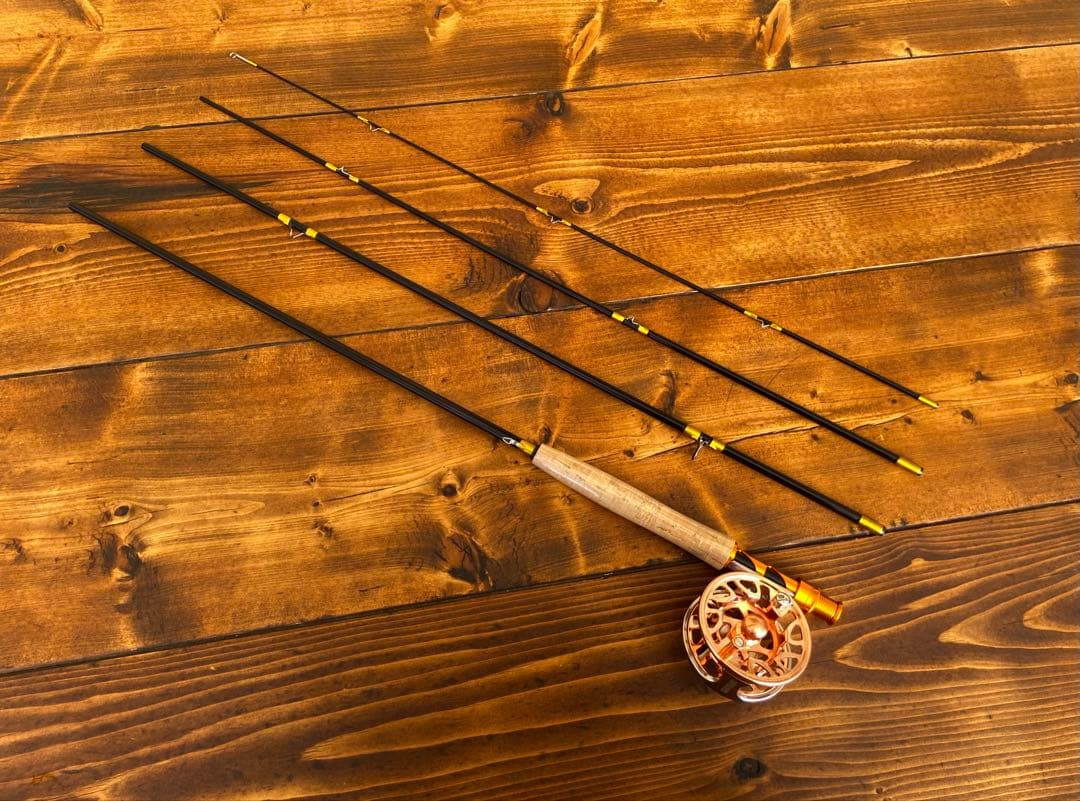 フライフィッシングセット　9ft フライロッド　フライリール　レイクトラウト