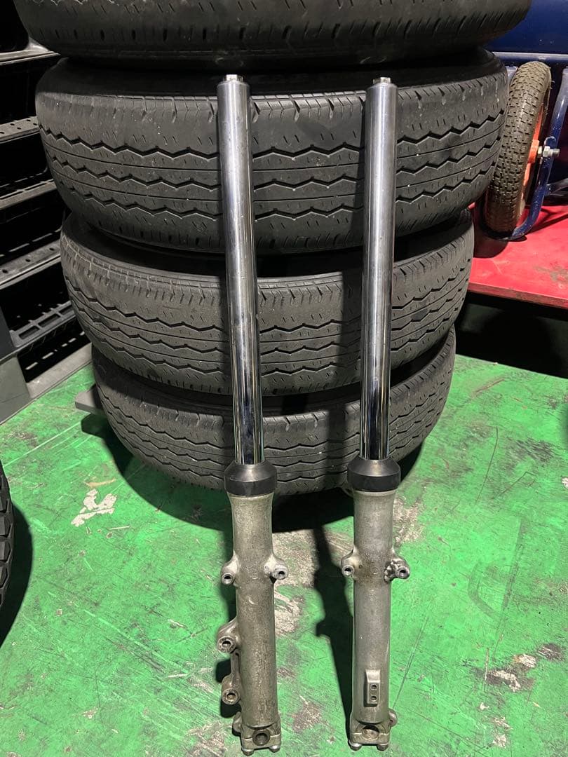 スズキGSX400E GS400星キャス前後　フロントフォークセット18インチ