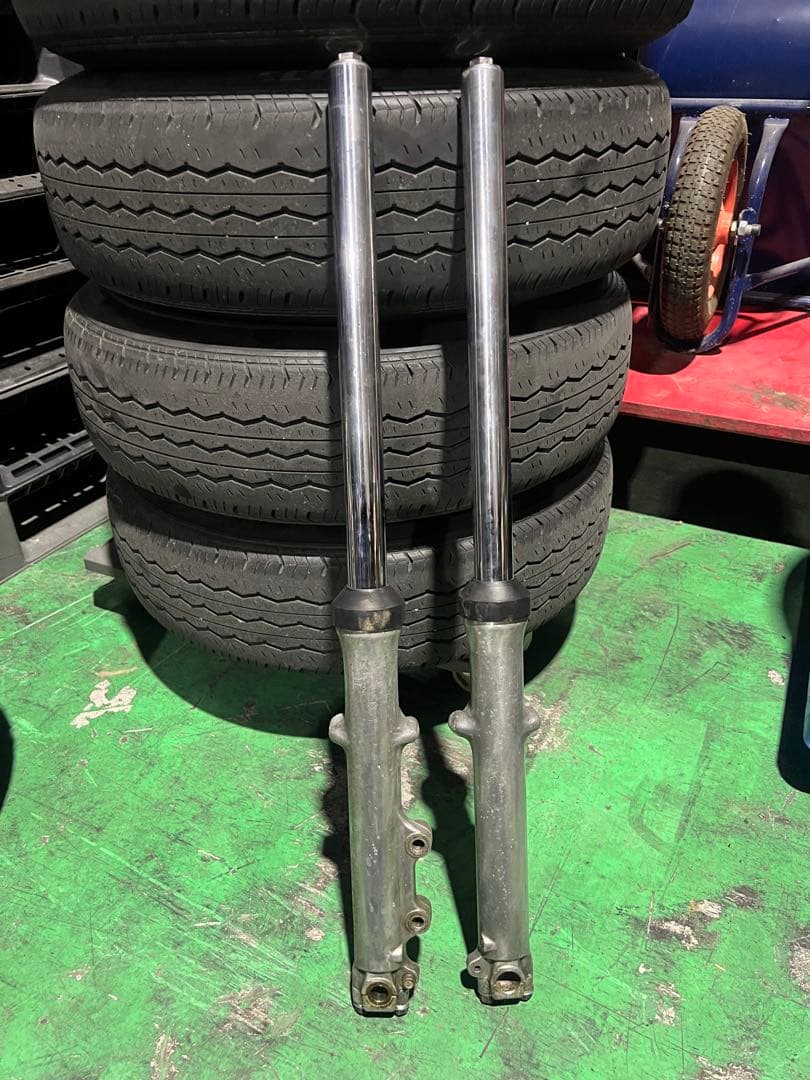 スズキGSX400E GS400星キャス前後　フロントフォークセット18インチ