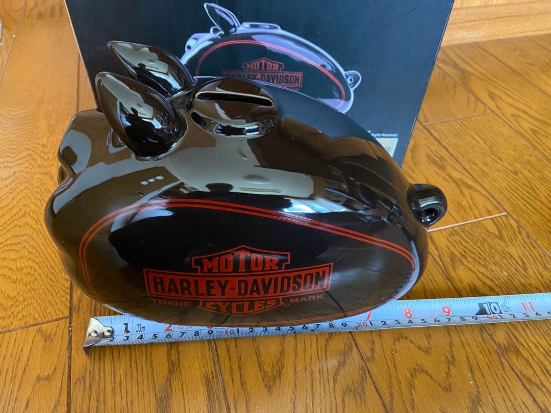 Harley-Davidson 豚型貯金箱 黒