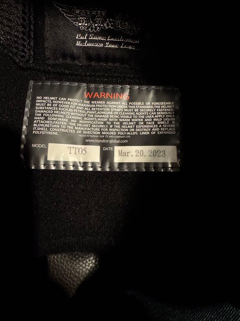 TT＆CO.ジェットヘルメット ゴールド・オレンジ