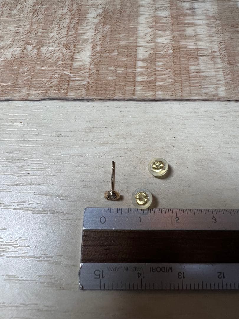 【最終値下げ】K18PG ピアス　K18キャッチャー