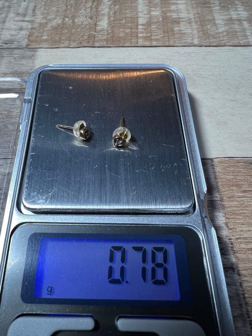 【最終値下げ】K18PG ピアス　K18キャッチャー