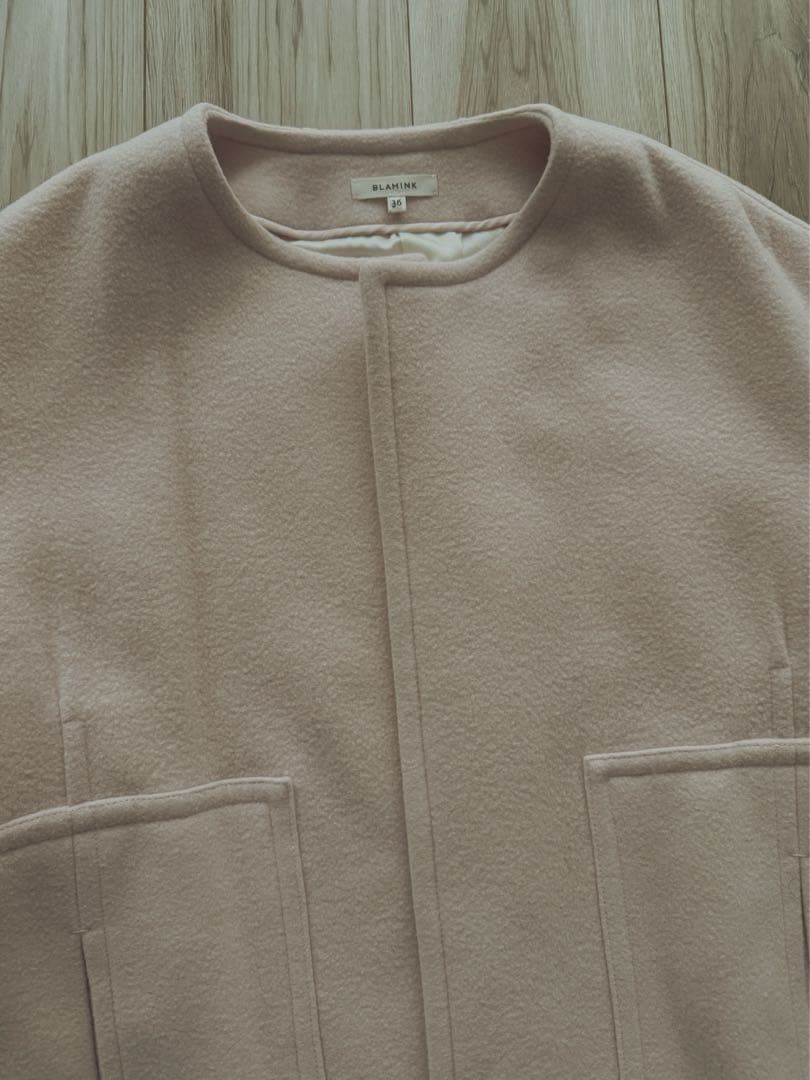 BLAMINK ブラミンク　ベビーピンク ロングコート