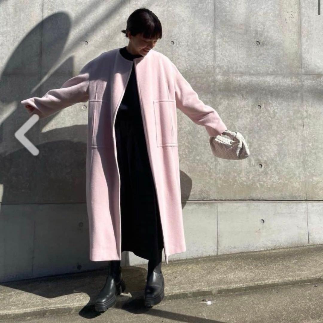 BLAMINK ブラミンク　ベビーピンク ロングコート