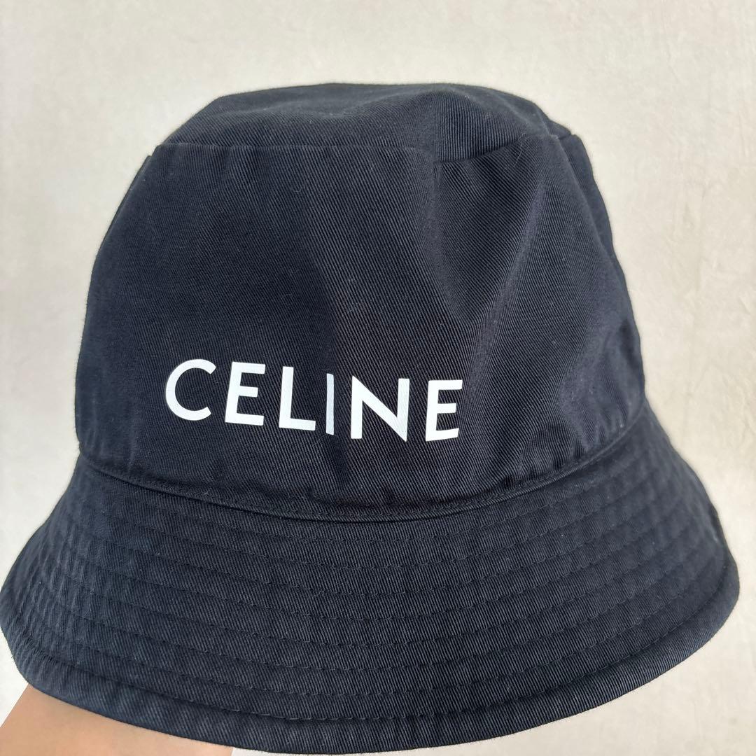 CELINE ブラック　 バケットハット　ナップザック