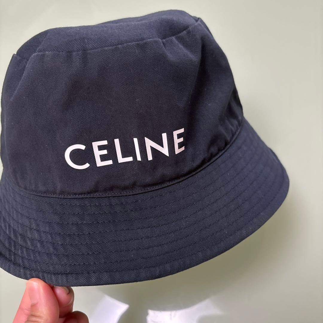 CELINE ブラック　 バケットハット　ナップザック
