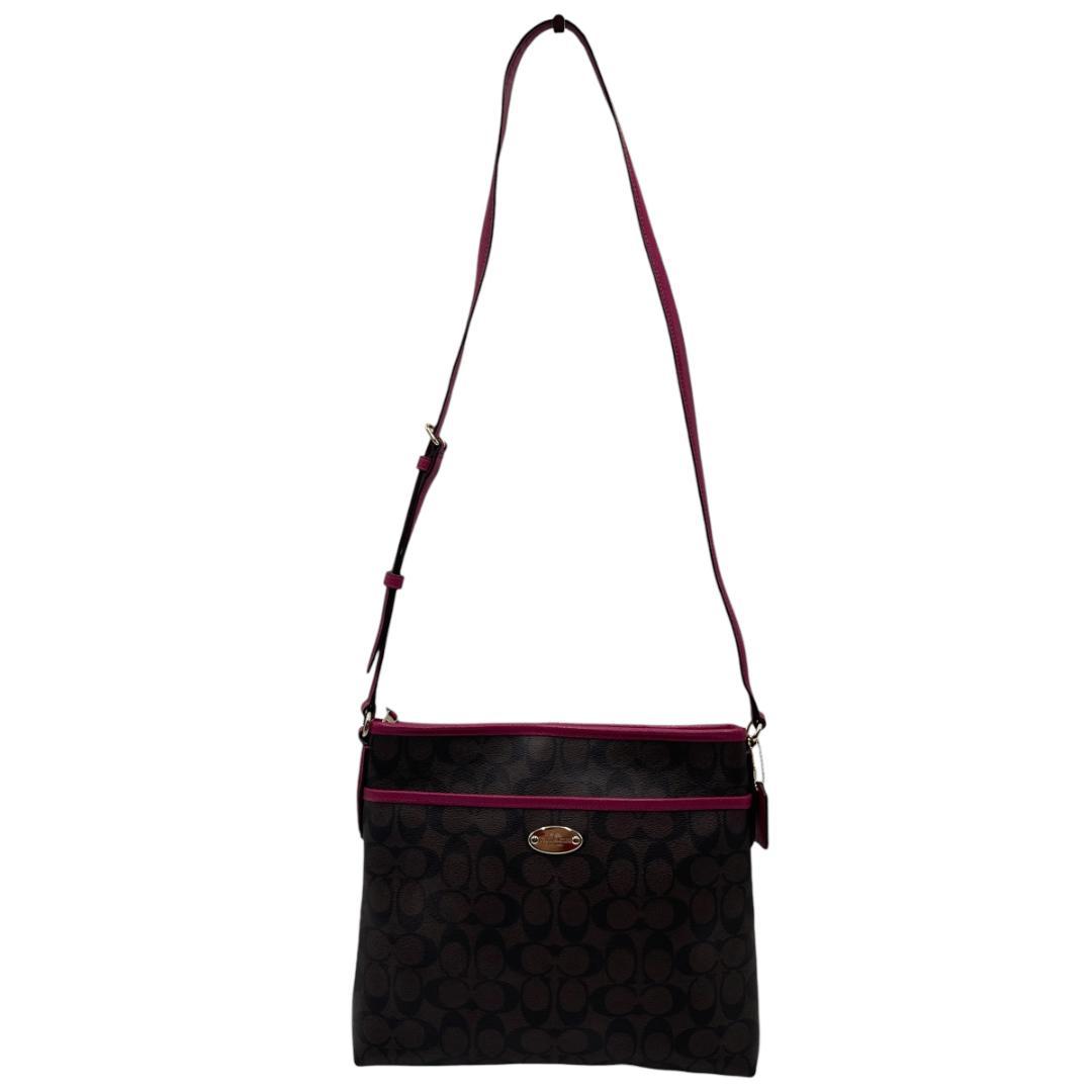 COACH F34938 シグネチャー ショルダーバッグ 斜め掛け PVC