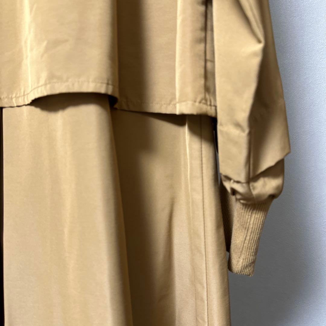 馬刺繍入りレイヤード風コート(スミスタイル)