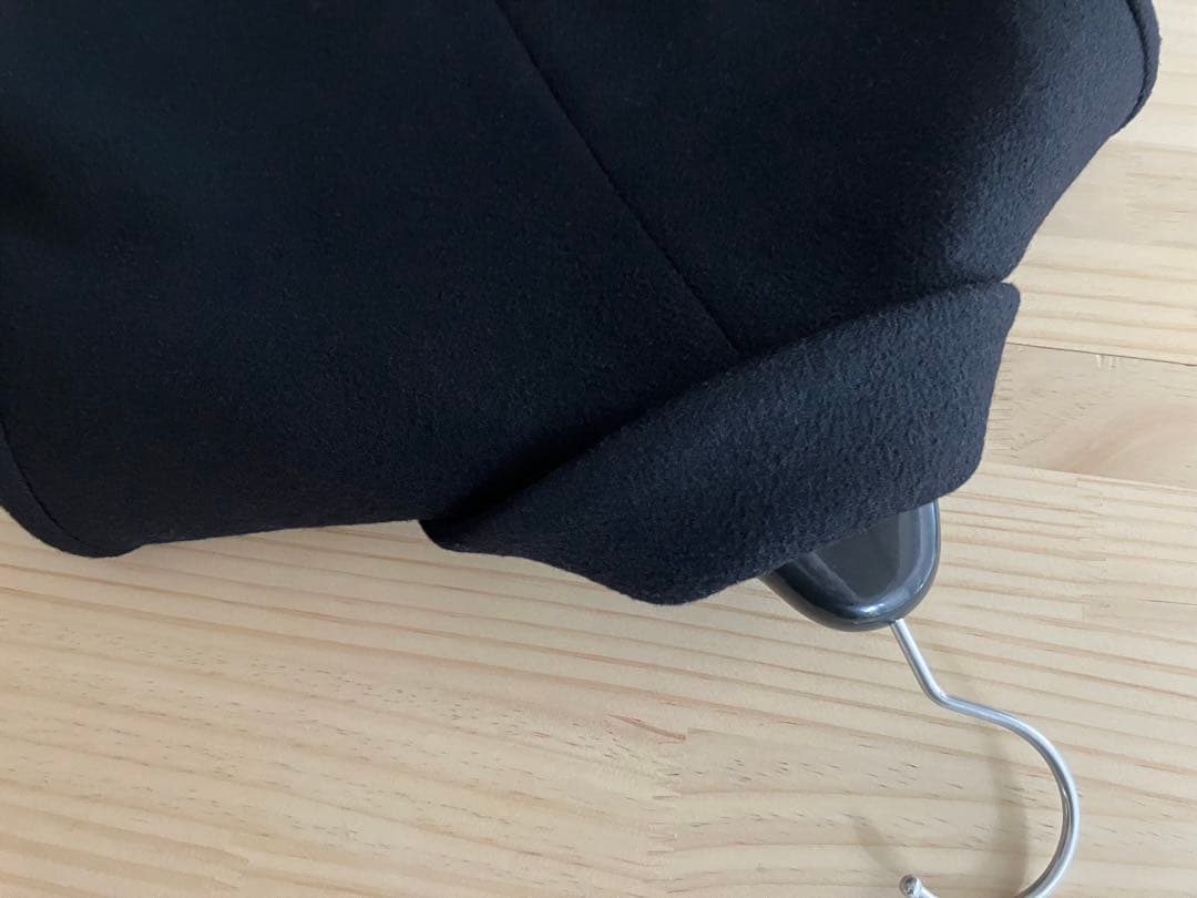 良品 ENFOLD 38 エンフォルド チェスター コート ブラック ブルー