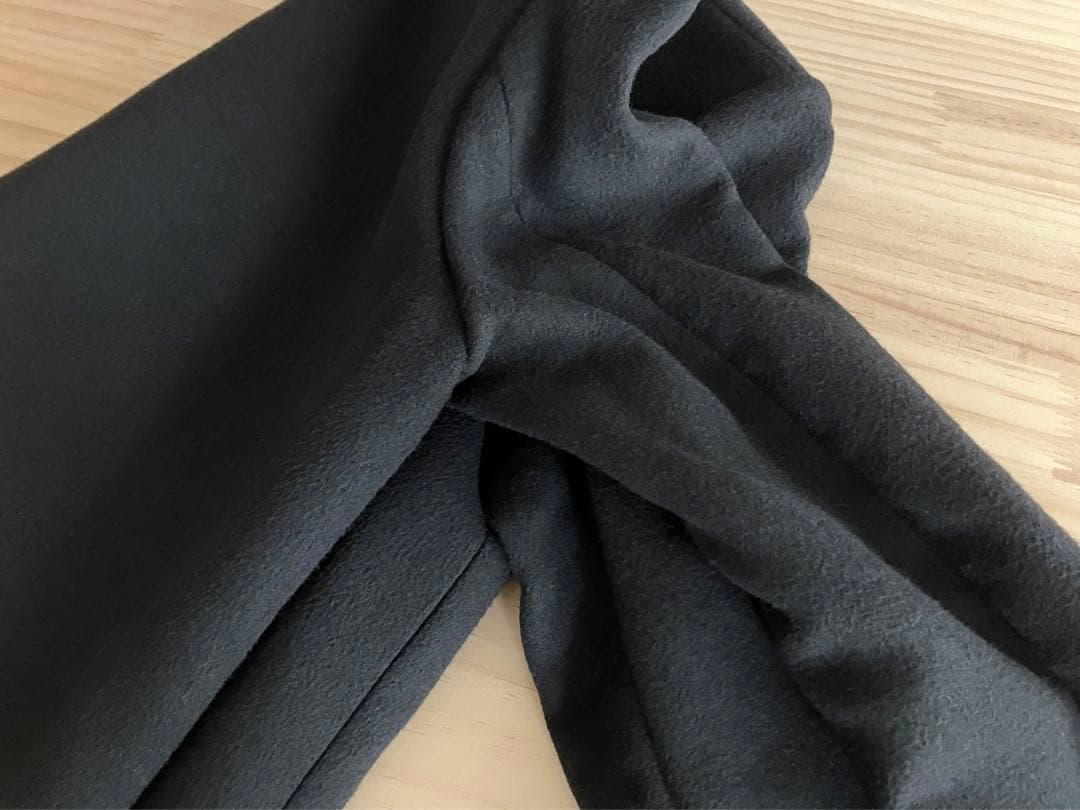 良品 ENFOLD 38 エンフォルド チェスター コート ブラック ブルー