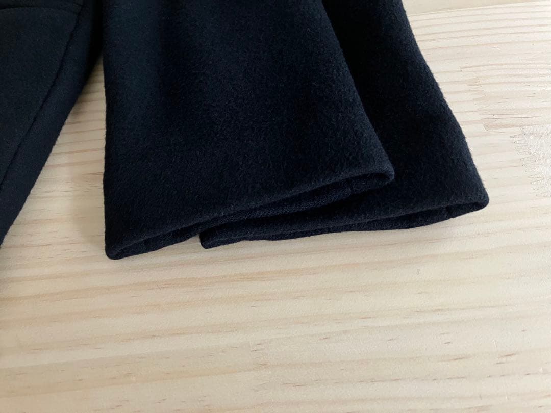 良品 ENFOLD 38 エンフォルド チェスター コート ブラック ブルー