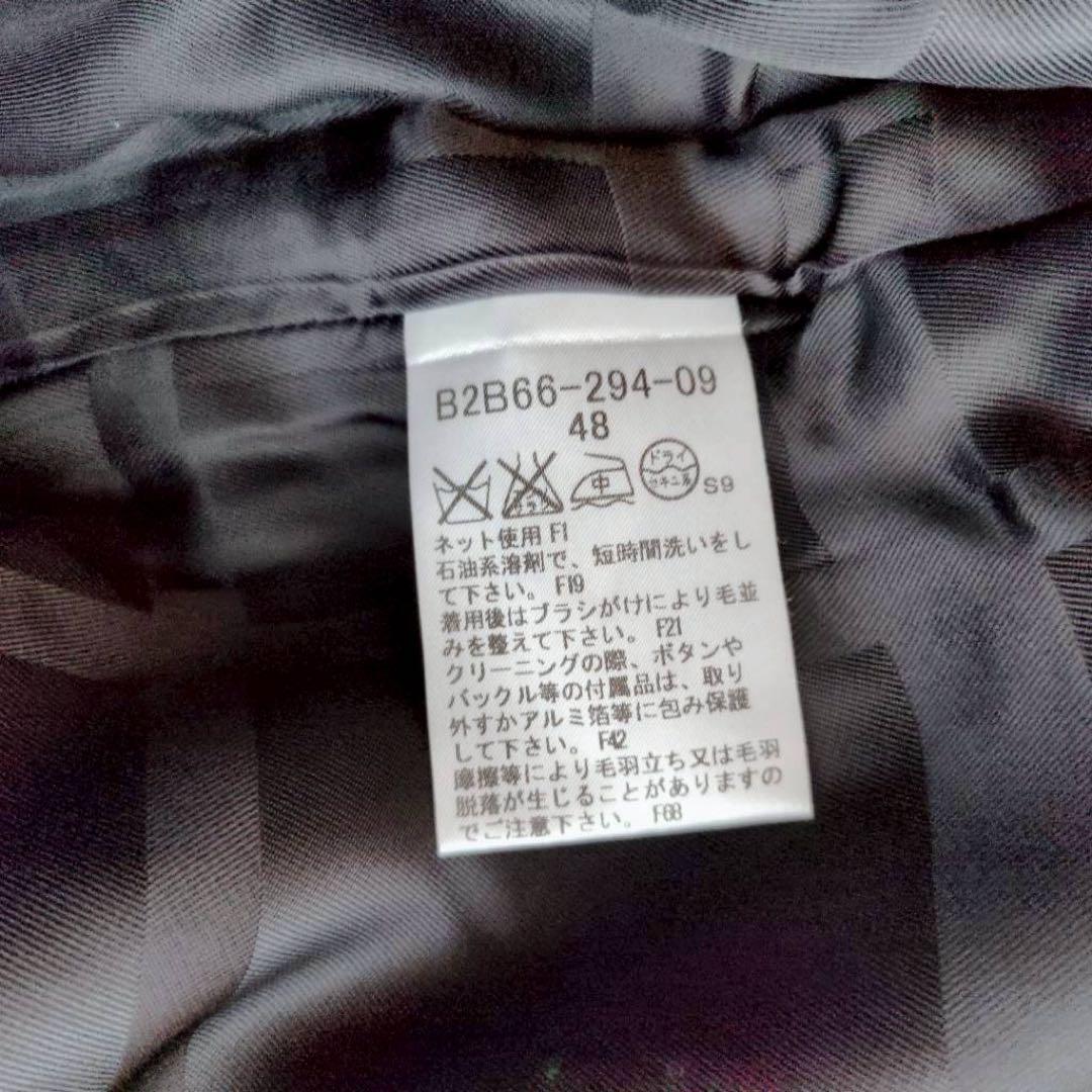 ◾︎希少サイズ◾︎ バーバリーロンドン ナポレオンコート カシミヤ混 ブラック 48