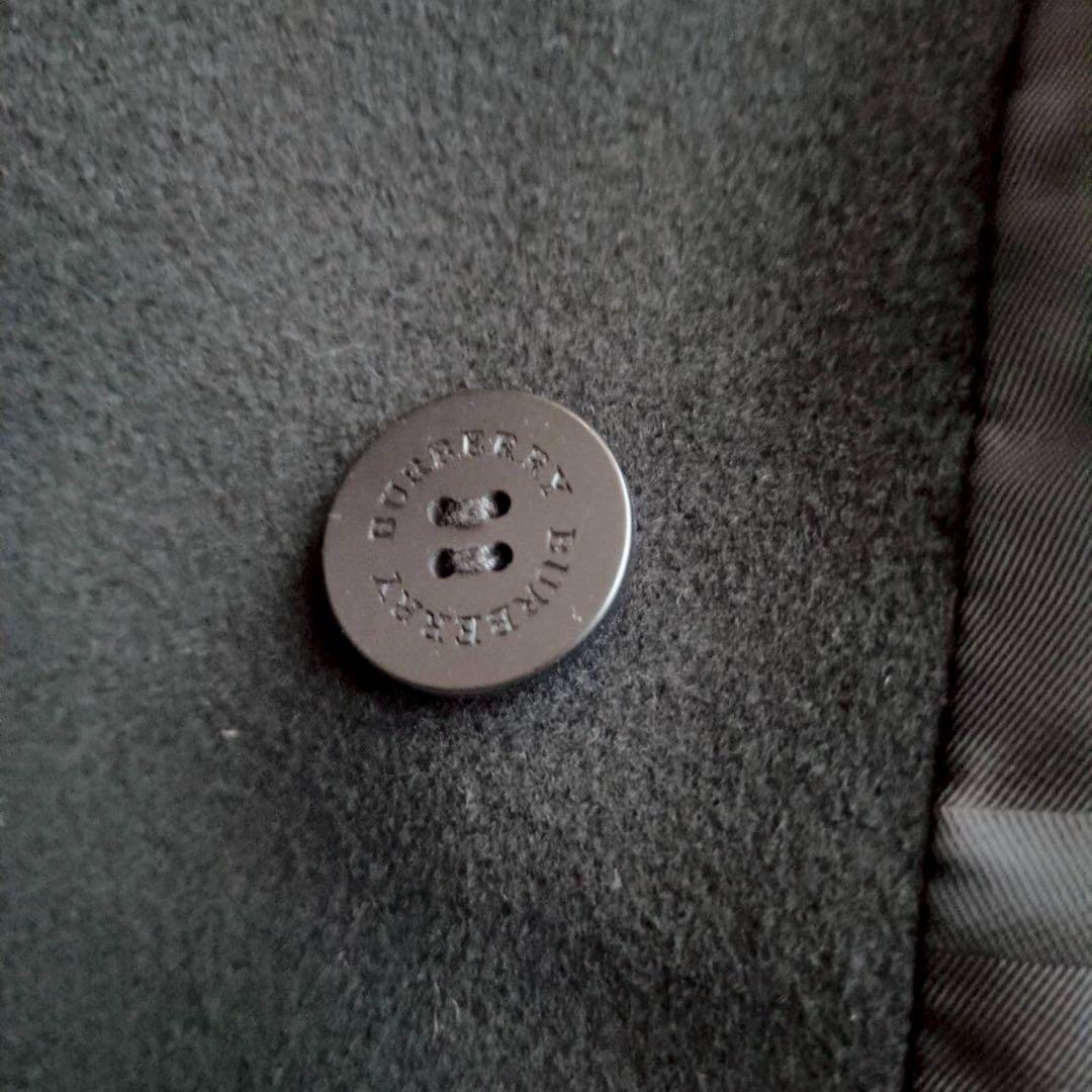 ◾︎希少サイズ◾︎ バーバリーロンドン ナポレオンコート カシミヤ混 ブラック 48