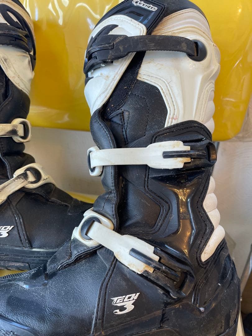 アルパインスターズTech 3バイクブーツ 黒/白　サイズ9